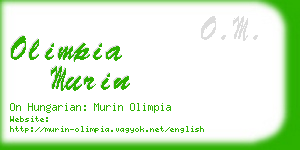 olimpia murin business card